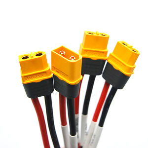 Kustom membuat UL3132 kawat silikon XT120 XT90 XT60 Pria/Wanita konektor baterai kabel perakitan 600V untuk mobil - Product Image 2