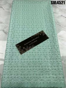 Nuevo encaje polaco azul real gasa Suiza Lafaya encaje tela de encaje francés bordado lujoso 100% tela de algodón Kanuri vestidor - Product Image 4