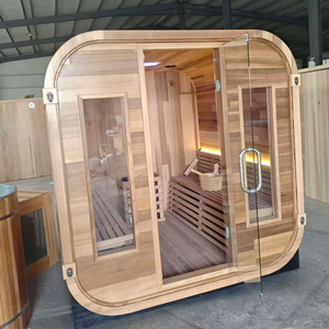 Sauna extérieur traditionnel en <span class=keywords><strong>bois</strong></span> massif pour 4/6 personnes, cabine <span class=keywords><strong>de</strong></span> sudation en cèdre rouge pour 4 personnes - Product Image 1