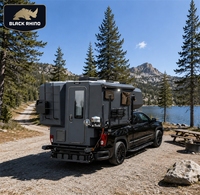 Caravane de camping en aluminium de style moderne pour pick-up, remorque de voyage pour petit camion
