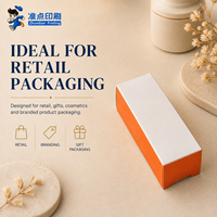 Boîtes d'emballage en carton blanc à surface lisse pliables avec impression de logo personnalisée pour parfum, bougie, gloss à lèvres