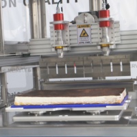 Machine de découpe ultrasonique contrôlée par PLC pour la transformation de desserts surgelés, trancheuse de base, prix de la machine de découpe