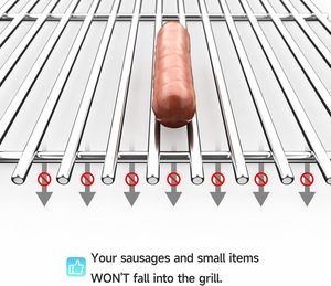 Al Aire Libre Picnic BBQ Grill Especial Bandeja de acero inoxidable de 19,5 pulgadas - Product Image 5