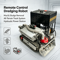 Machine de nettoyage sous-marine compacte avec une largeur de 900 mm pour le nettoyage des tuyaux et des drains