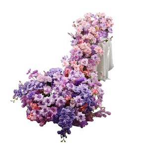 Décoration de table en cascade de roses en soie, chemin de table pour mariages, anniversaires et événements – Meilleures ventes - Product Image 5