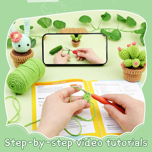 Kit <span class=keywords><strong>de</strong></span> Material para Tejer a Crochet <span class=keywords><strong>de</strong></span> la Serie Plantas, en Oferta - Product Image 3