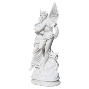 Estatua de Figura Religiosa Griega de Mármol Natural, Escultura de Piedra de Ángel de Tamaño Natural de Hombre y Mujer para Jardín - Product Image 2