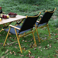 Chaise en acier carbone Kermit de conception moderne pour l'extérieur, chaise de camping portable pour une utilisation en extérieur pliable