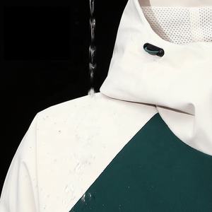 Chaqueta Softshell impermeable para <span class=keywords><strong>mujer</strong></span>, senderismo al aire libre, capa de lluvia de Color de retales de concha suave, chaqueta Softshell para hombre con capucha Unisex - Product Image 3