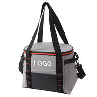 Sac à lunch fourre-tout à vin isolé avec logo personnalisé bâche souple sac isotherme à bandoulière portable réutilisable pour pique-nique voyage plage