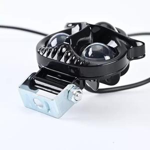 อะไหล่รถจักรยานยนต์ ไฟสปอร์ตไลท์รถยนต์ไฟฟ้า ไฟแต่งภายนอก รูปทรงนกฮูกสามตา สีเหลืองและสีขาว ไฟหน้าสองสี แสงสูงและแสงต่ำ - Product Image 4