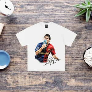 Camiseta de Fútbol Digital de Manga Corta, Ajuste Holgado, Color Sólido, 100% Algodón, para Hombre y Mujer, 300 Gramos, Anti-Pilling, Transfronteriza - Product Image 3