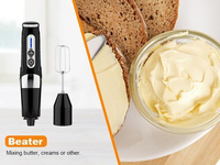 Le Blender Mini Beast Plus Mixer 4 en 1, Mixeur Plongeant Multifonctionnel Sans Fil avec 3 Accessoires