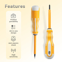 Lápiz Probador de Voltaje con Función de Destornillador de Doble Cabeza, Lápiz de Prueba para Mantenimiento de Circuitos, Modelo 8075 PP TPR 40Cr, Lápiz Probador OEM