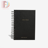 Carnet d'affaires personnalisé avec reliure spirale, couverture rigide, papier couché, impression offset