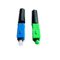 Fibra óptica rápida de alta calidad SC APC/SC UPC Conector rápido Cuña Tipo de tornillo Conjunto de campo Compatible con FTTH