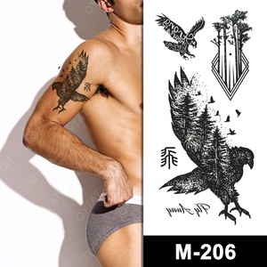 Tatouages temporaires cosmétiques à transfert d'eau, motifs colorés pour hommes et femmes, pour fêtes d'été, vente en gros - Product Image 3
