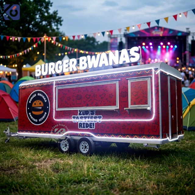 CAMPTRL Factory Direct Wholesale Mobile Catering Trailer Manufacturer Custom OEM Full Kitchen Concession Vending Food Truck