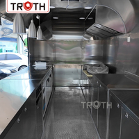 Truth Ice Cream Food Truck Voll Ausgestatteter Mobiler Küchenwagen für Gelato, Gefrorene Desserts und Straßenverkauf im Freien