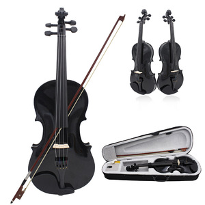Coloré Brésil Bois Arc Cordier En Fiber De Carbone Finition Brillante Contreplaqué Visage Violon Adultes Enfants Débutants Performance Pratique - Product Image 1