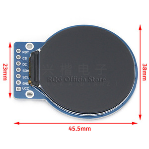 Module d'affichage TFT 1,28 pouce 240x240 IPS Interface I2C Écran LCD rond Montage sur carte PCB - Product Image 1