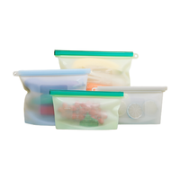Récipient alimentaire réutilisable léger et écologique pour sacs de rangement de cuisine Sac de rangement alimentaire en silicone