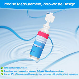 ขวดสารละลายน้ำเกลือสำหรับทำความสะอาดคอนแทคเลนส์แบบไม่ใช้สารกันบูดใช้ครั้งเดียวฉลากส่วนตัว - Product Image 2