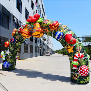 巨大なカスタムインフレータブルツリーデザインアーチインフレータブルクリスマス装飾装飾 - Product Image 4