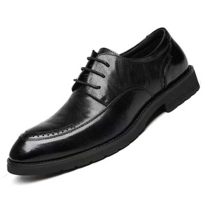 Chaussures en cuir - chaussures habillées pour hommes, style coréen, style anglais, chaussures de mariage, chaussures Oxford - Product Image 4