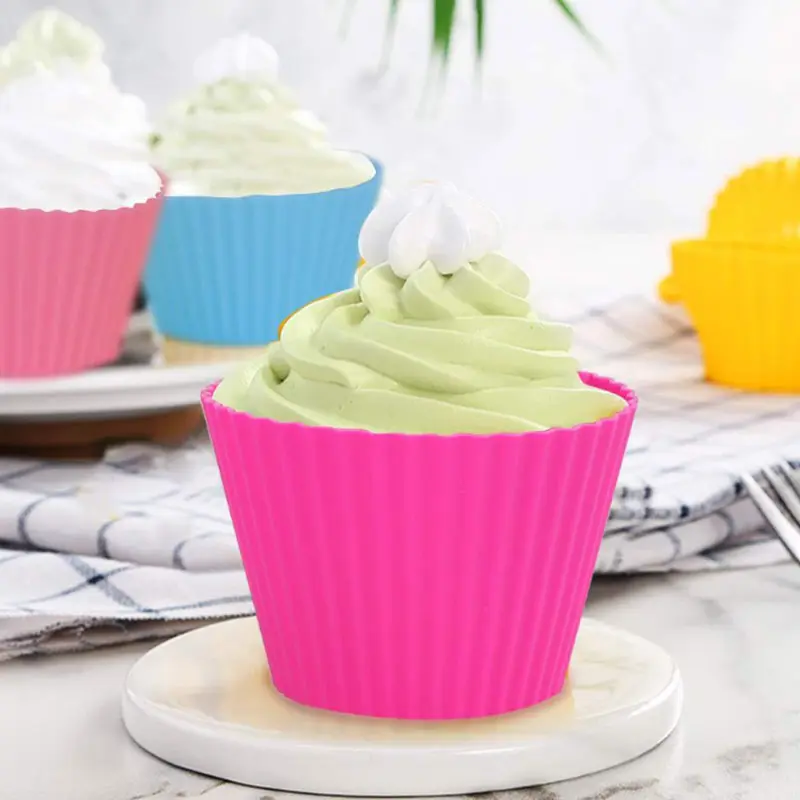 2023 गर्म बिक्री आसान साफ पुन: प्रयोज्य कप केक Liners के मफिन कप सिलिकॉन केक पाक कप मोल्ड