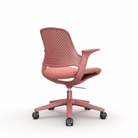 Chaise de bureau ergonomique colorée, respirante, avec dossier solide, pivotante, sur roulettes, pour ordinateur, travail, maison, école, enfants, en acier