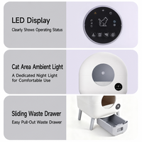 Bac à litière automatique entièrement fermé pour chat, autonettoyant, avec système anti-odeurs, grande capacité pour chats de grande taille