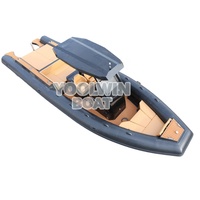 Bateau RHIB de plaisance de 9,6 m à coque en aluminium Orca Hypalon pour les sports nautiques, les excursions et les loisirs