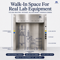 Campana extractora de gases de laboratorio de acero inoxidable 304, duradera, para institutos de investigación, personalizada, venta al por mayor