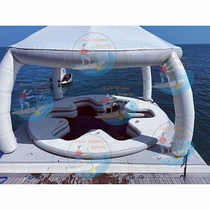 Isla Flotante Gigante para Fiestas, Plataforma Inflable de PVC Resistente para <span class=keywords><strong>Playa</strong></span> o Lago, Venta Directa de Fábrica - Product Image 1