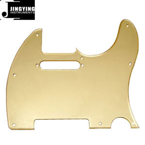 Jingying vente en gros de matériel spécial <span class=keywords><strong>miroir</strong></span> or/argent 8 trous TL guitare électrique Pickguard pièces et accessoires d'instruments à cordes - Product Image 3