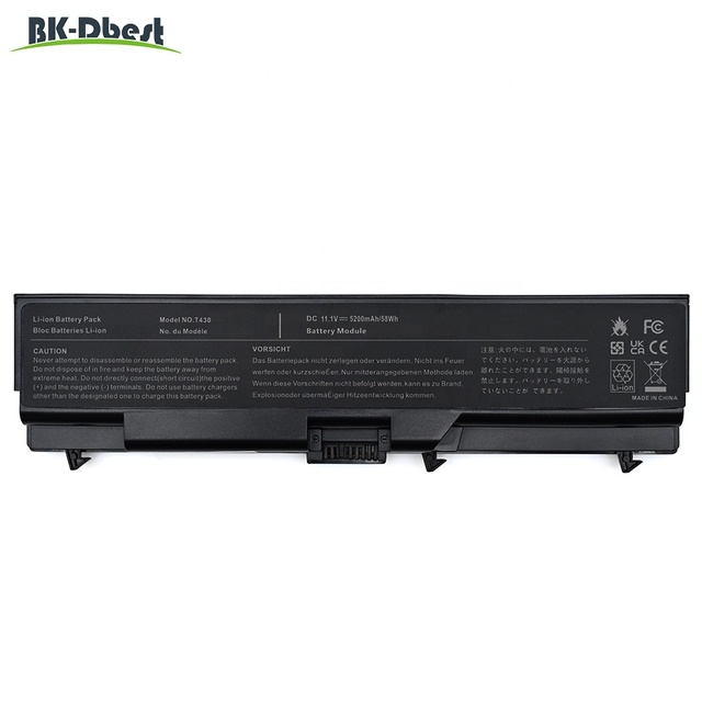 High Capacity Best Quality 5200mAh 58Wh T430 Laptop Battery for Lenovo E40 E50 Edge 14 15 L410 L421 SL410 SL410K T410 T410i W510