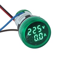 Lampu Voltmeter Digital Led indikator Mini 22mm AD101-22VAM