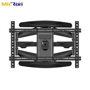 Support mural pour téléviseur en acier à <span class=keywords><strong>bras</strong></span> long, pivotant, inclinable et orientable, capacité de 68 kg, pour écrans de 55 à 85 pouces, robuste et de qualité supérieure - Product Image 2