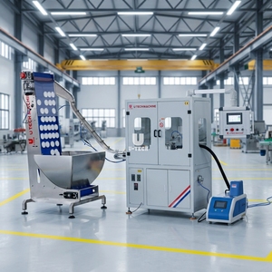 Máquina para Insertar Revestimientos de Plástico, Juntas de Aluminio y Arandelas de Espuma, Máquina para Colocar Material Acolchado, Máquina de Pegamento Termofusible - Product Image 1