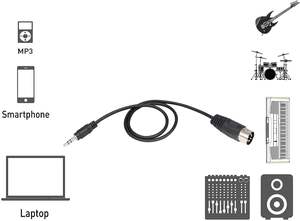 3,5mm a Midi able, 7-Pin ALE a 1/8 "ale ALE udio EEAD para <span class=keywords><strong>Bang</strong></span> & lulufsen <span class=keywords><strong>B</strong></span> & <span class=keywords><strong>O</strong></span>, AIM, Uad tereo ystems - Product Image 6