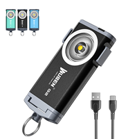 Lampe torche EDC en alliage d'aluminium sur mesure, mini porte-clés LED rechargeable, étanche IP65, 500 lumens, garantie 5 ans