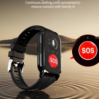 Montre connectée GPS pour personnes âgées H27G, appel d'urgence SOS, appel vidéo 4G, fréquence cardiaque, pression artérielle, alarme de chute, positionnement WiFi