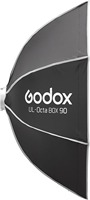 Godox UL-Octa Box 90cm Softbox octogonal à déclenchement rapide avec diffuseur et grille nid d'abeille, adapté au flash photographique.