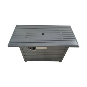 Table de foyer moderne Db de 42'' en acier, chauffage extérieur au propane avec couvercle pour la décoration de patio et de jardin - Product Image 5