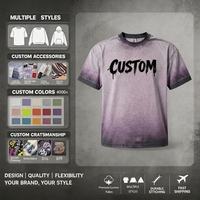 T-shirt décontracté en coton pour hommes, T-shirts personnalisés, T-shirt uni à manches courtes pour hommes, T-shirts en gros effet vieilli