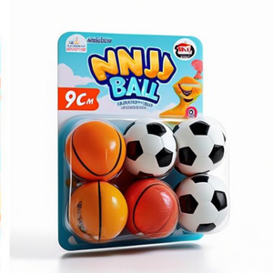 Set di giocattoli da spiaggia con palline in spugna MNJ da 9 cm, 6 pezzi - Product Image 2