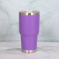 Gobelet à café isolé de 30 oz en acier inoxydable Tasse de voyage portable avec poignée de couvercle Paille 200ml Gobelet sous vide pour boissons chaudes