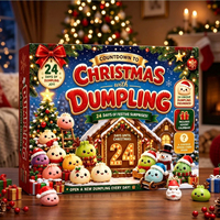 Calendrier de l'Avent Mystère 24 Jours – Boîte Surprise Noël Remplie de Jouets Squishy Variés – Cadeau Surprise à Presser – Jouet Anti-Stress