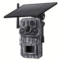 Caméra de chasse solaire thermique 4G Ikevision IK-HC808-3MP-4G, objectif 3,6 mm, étanche IP66, stockage 128 Go, audio bidirectionnel, 3MP, 3 PIRs, détection humaine